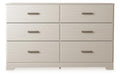 Stelsie White Six Drawer Dresser - Brand New