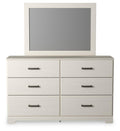 Stelsie White Stelsie Dresser and Mirror - Brand New