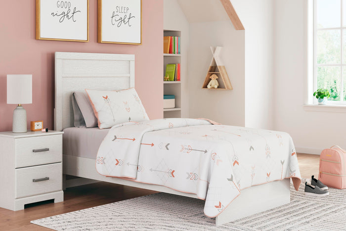 Stelsie White Stelsie Twin Panel Bed - Brand New