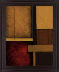 Sultry Ember - 28" x 34" Framed Wall Art - Dark Red