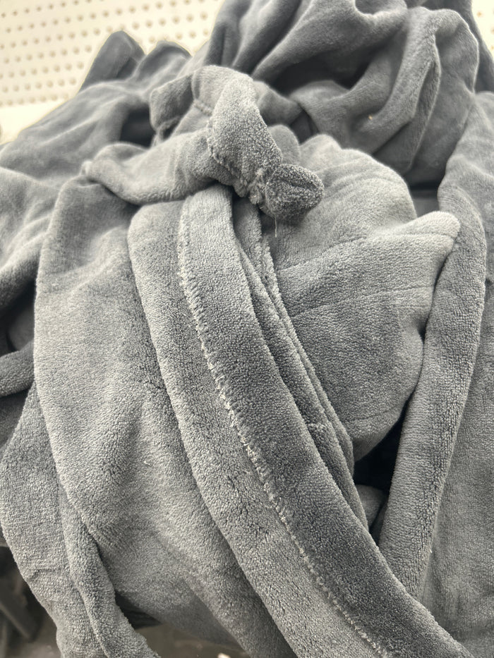 Sunbeam Electric Heated Throw Blanket Oversize Grey stone Microplush 4 Heat Settings - Brand New