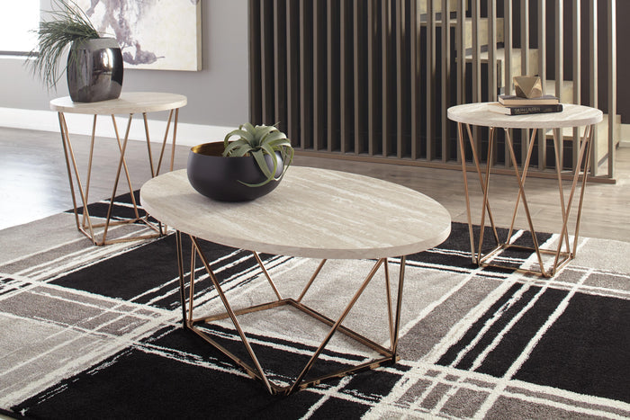 Tarica Two-tone Occasional Table Set (3/CN) - Brand New