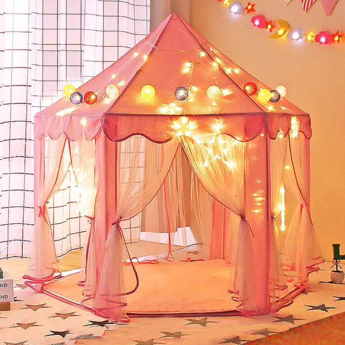 TOBBI Princess Castle Play Tent for Girls - Large 55'' x 53'' Playhouse for Indoor and Outdoor Play - Brand New