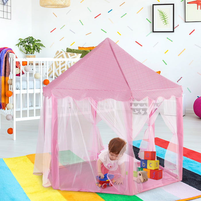 TOBBI Princess Castle Play Tent for Girls - Large 55'' x 53'' Playhouse for Indoor and Outdoor Play - Brand New