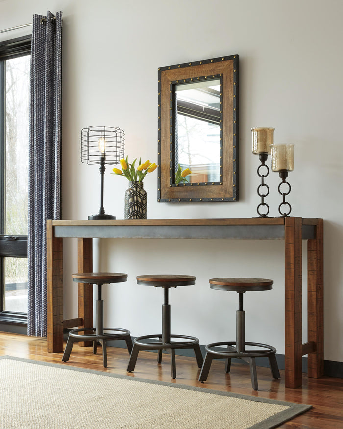 Torjin Brown/Gray Long Counter Table - Brand New