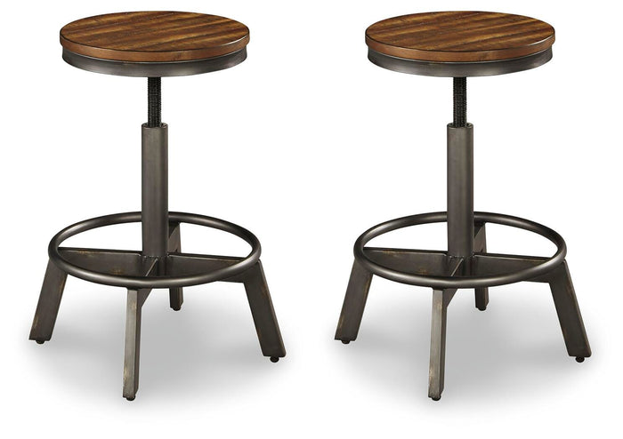 Torjin Brown/Gray Swivel Stool (Priced Per Item, Must Order 2, 4, 6, or 8) - Brand New