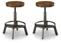Torjin Brown/Gray Swivel Stool (Priced Per Item, Must Order 2, 4, 6, or 8) - Brand New