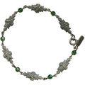 Owen Glass Collection Grace 8 tourmaline and Austrian crystal filigree bracelet featuring intricate metalwork and vibrant gemstone accents.