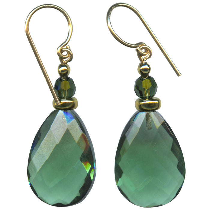 Owen Glass Collection High Street 40 earrings featuring sleek, modern silver design with geometric details.