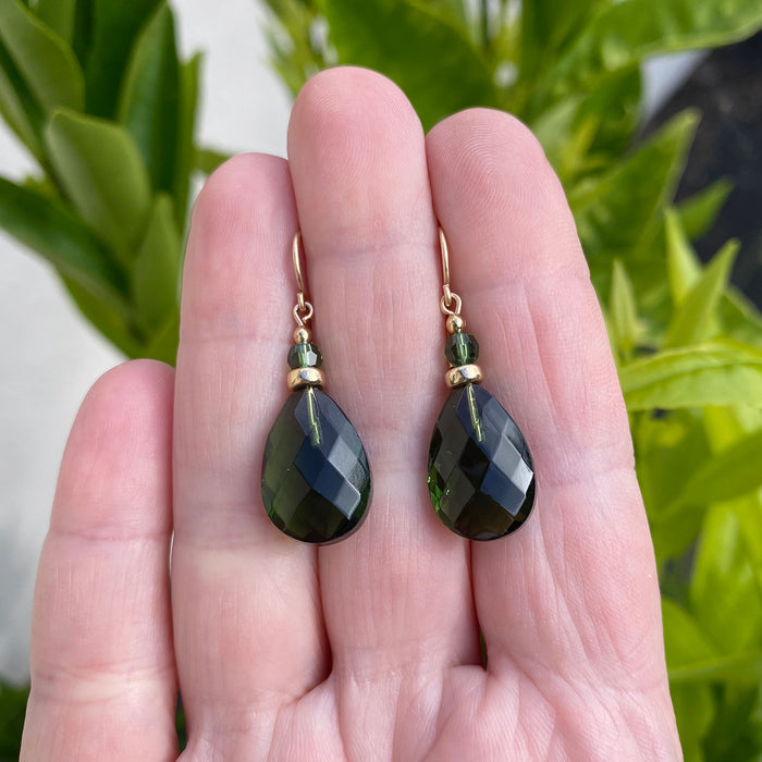 Owen Glass Collection High Street 40 earrings featuring stylish, modern design with sleek metal finish.