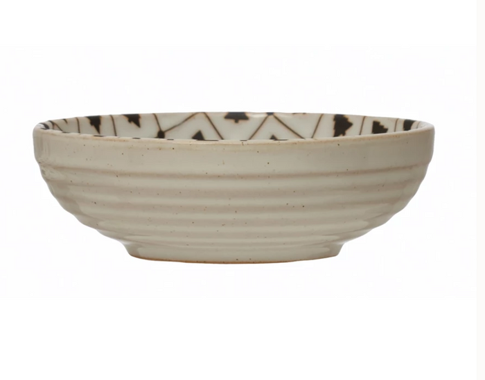 TREE STONEWARE BOWL