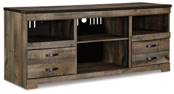 Trinell Brown LG TV Stand w/Fireplace Option - Brand New