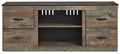 Trinell Brown LG TV Stand w/Fireplace Option - Brand New
