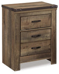 Trinell Brown Two Drawer Night Stand - Brand New
