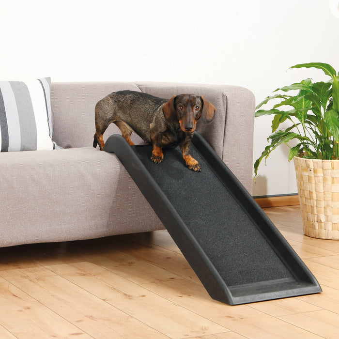 TRIXIE 39-in Small Pet Ramp for Dogs and Cats, Great for Small Cars and Furniture, Black - new