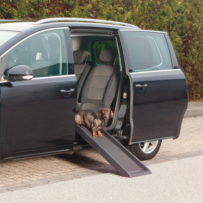 TRIXIE 39-in Small Pet Ramp for Dogs and Cats, Great for Small Cars and Furniture, Black - new