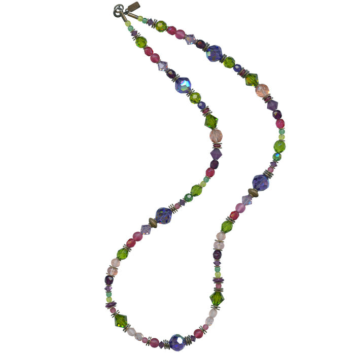 Owen Glass Collection Tuileries Garden 24-inch necklace featuring intricate floral pendant and elegant chain design.