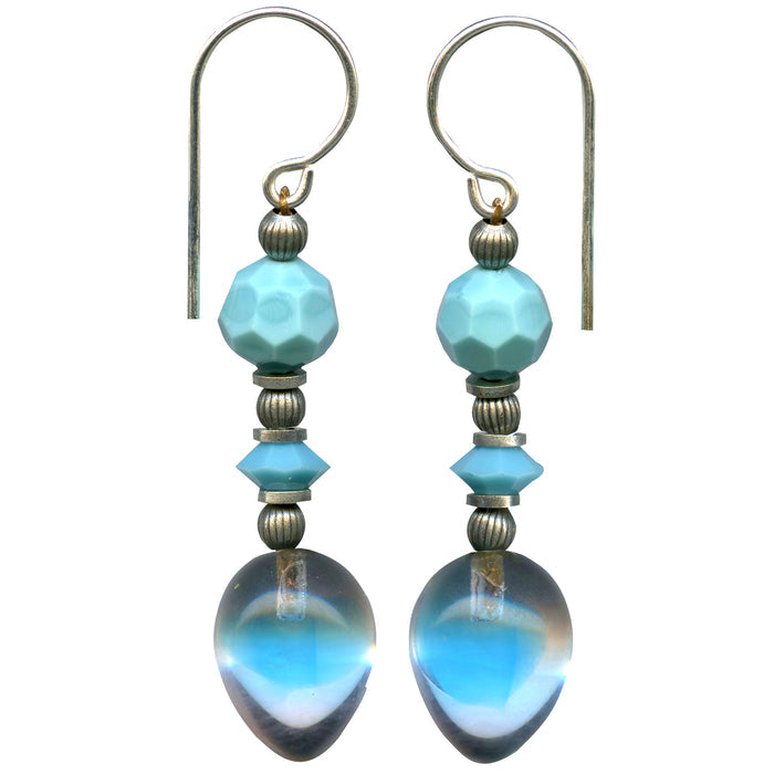 Owen Glass Collection Watercolors 17 earrings featuring vibrant, watercolor-inspired design in colorful, artistic style.