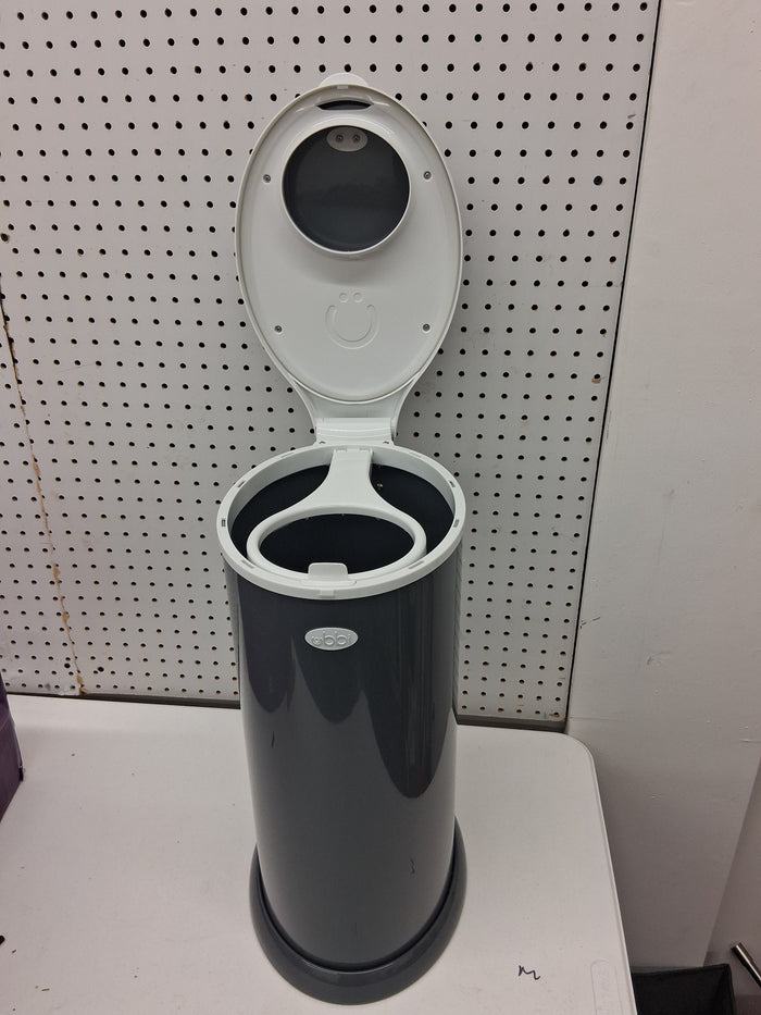 Ubbi Stainless Steel Diaper Pail, Odor Locking, No Special Bag Required, Award-Winning, Registry Must-Have, Slate - Brand New