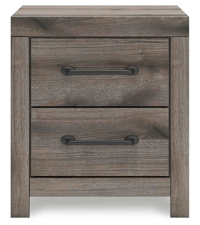 Urbanoore Brown Gray Two Drawer Night Stand - Brand New