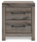 Urbanoore Brown Gray Two Drawer Night Stand - Brand New