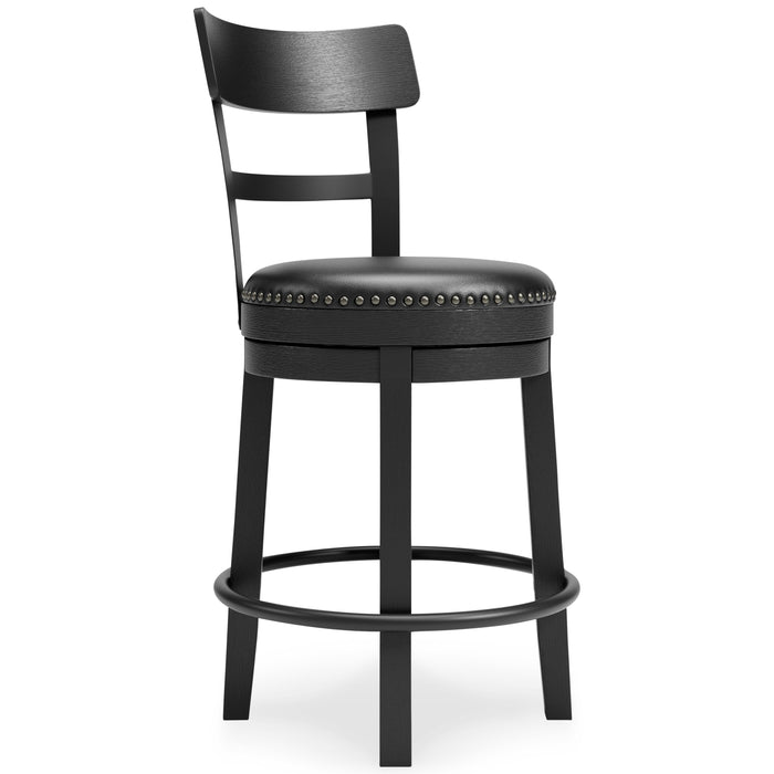 Valebeck Black Valebeck Counter Height Bar Stool - Brand New