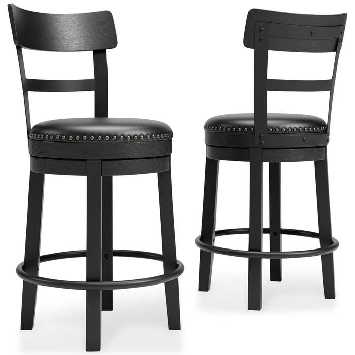 Valebeck Black Valebeck Counter Height Bar Stool - Brand New