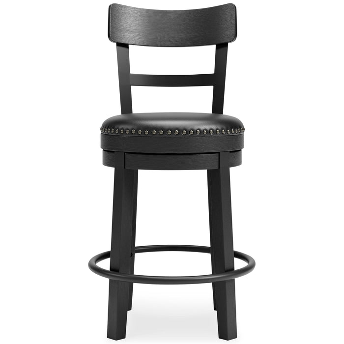 Valebeck Black Valebeck Counter Height Bar Stool - Brand New