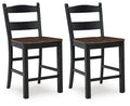 Valebeck Black/Brown Barstool (Priced Per Item, Must Order 2, 4, 6, or 8) - Brand New
