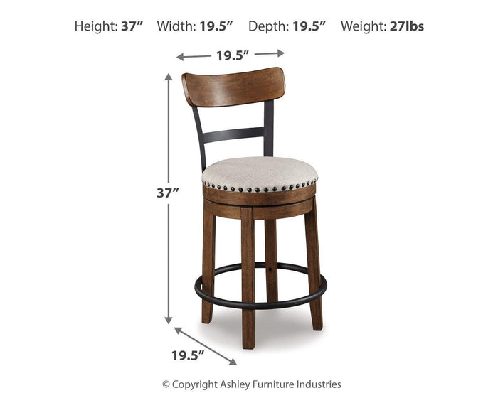 Valebeck Brown Valebeck Counter Height Bar Stool - Brand New
