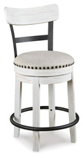 Valebeck White UPH Swivel Barstool (1/CN) - Brand New