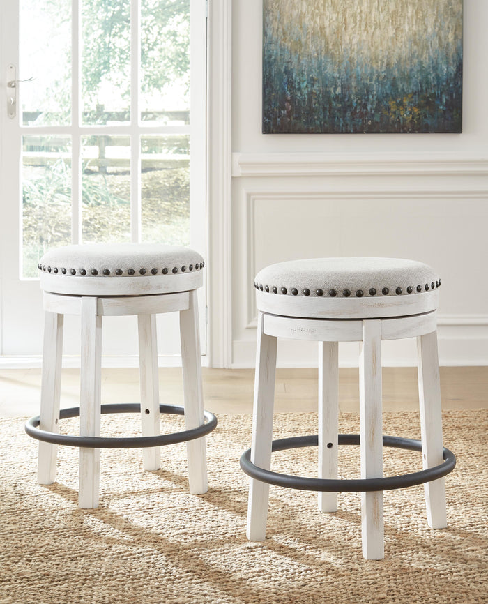 Valebeck White/Black Valebeck Counter Height Stool - Brand New