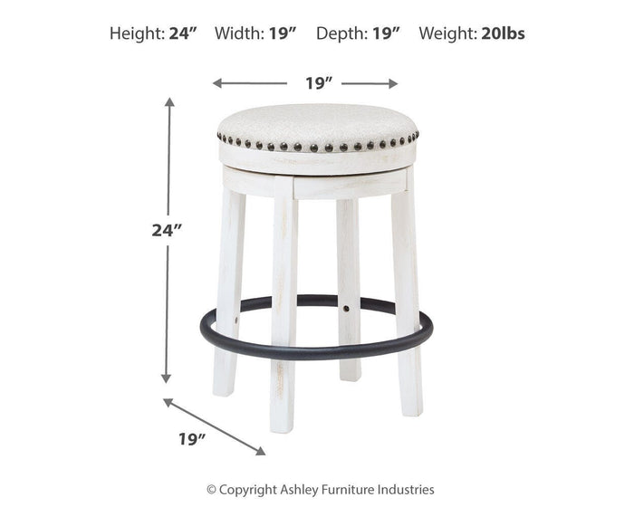Valebeck White/Black Valebeck Counter Height Stool - Brand New
