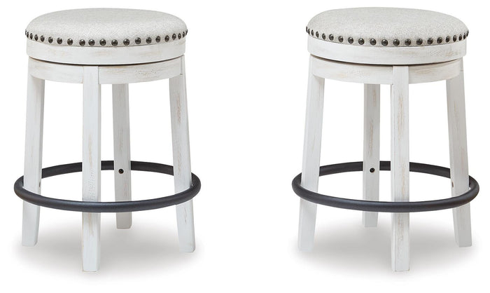 Valebeck White/Black Valebeck Counter Height Stool - Brand New