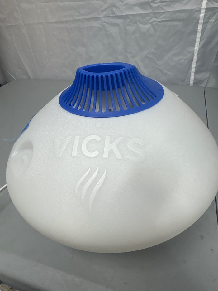 Vicks Warm Steam Vaporizer Humidifier with Night Light, 1.5 Gal, 600 Sq. Ft, White, V150SGNLUPCV2 - Brand New