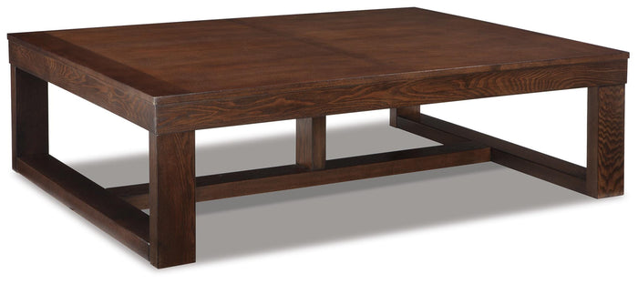 Watson Dark Brown Rectangular Cocktail Table - Brand New