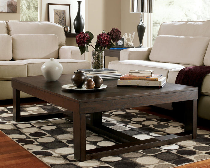 Watson Dark Brown Rectangular Cocktail Table - Brand New
