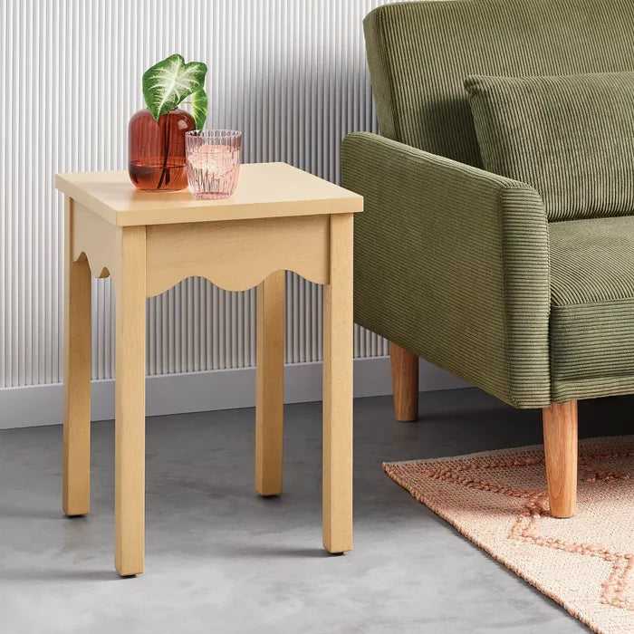 Wavy Accent Side Table Natural - Room Essentials™