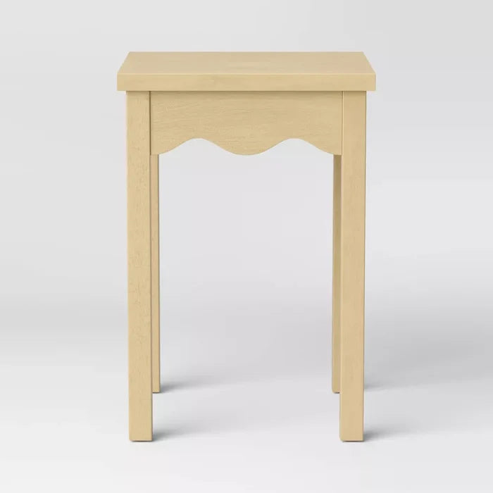 Wavy Accent Side Table Natural - Room Essentials™