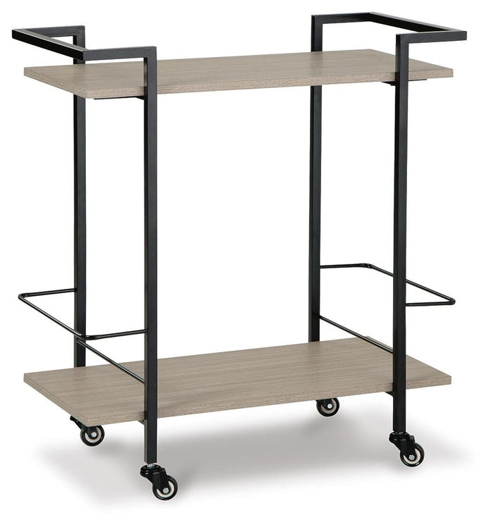 Waylowe Brown/Black Bar Cart - Brand New