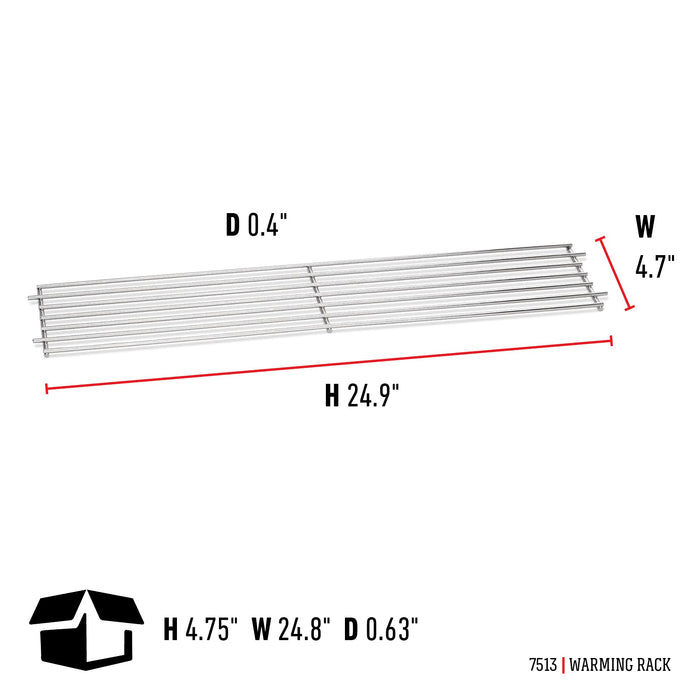 Weber Warming Rack, 24.9 x 4.7 x .4 Inches, Plated - Brand New - Open Box