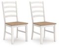 Westlinport Antique White/Natural Dining Room Side Chair (Priced Per Item, Must Order 2, 4, 6, or 8)