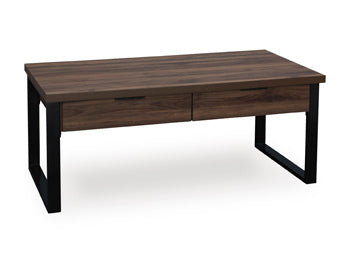 Wickman Falls Dark Brown Rectangular Cocktail Table - Brand New
