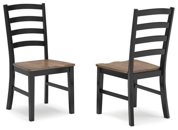 Wildenauer Brown/Black Dining Room Side Chair (Priced Per Item, Must Order 2, 4, 6, or 8) - Brand New