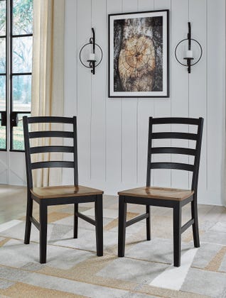 Wildenauer Brown/Black Dining Room Side Chair (Priced Per Item, Must Order 2, 4, 6, or 8) - Brand New