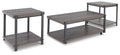 Wilmaden Gray/Black Occasional Table Set (3/CN) - Brand New