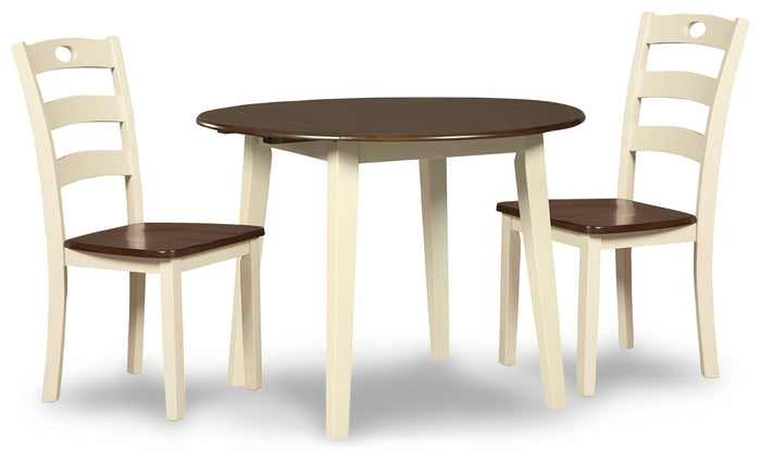 Woodanville Cream/Brown Dining Room Side Chair (Priced Per Item, Must Order 2, 4, 6, or 8) - Brand New