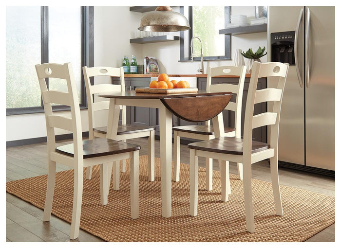 Woodanville Cream/Brown Dining Room Side Chair (Priced Per Item, Must Order 2, 4, 6, or 8) - Brand New