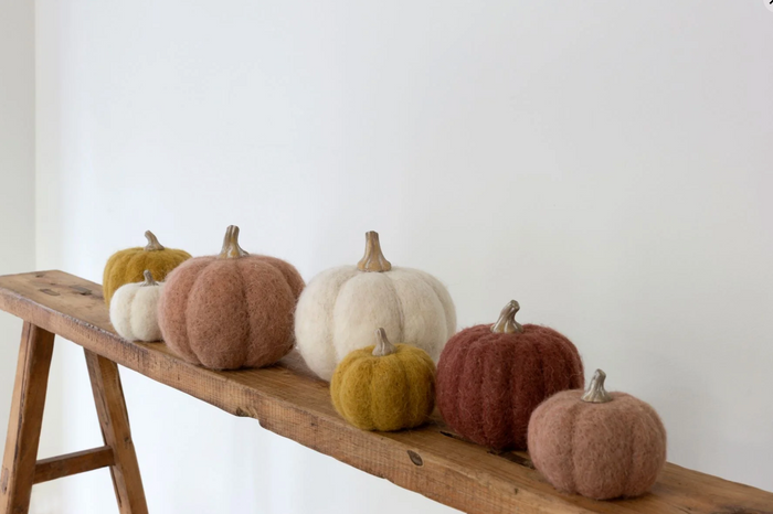 WOOL FELT PUMPKIN