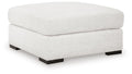 Wynncroft Manor Chalk Oversized Accent Ottoman - Brand New